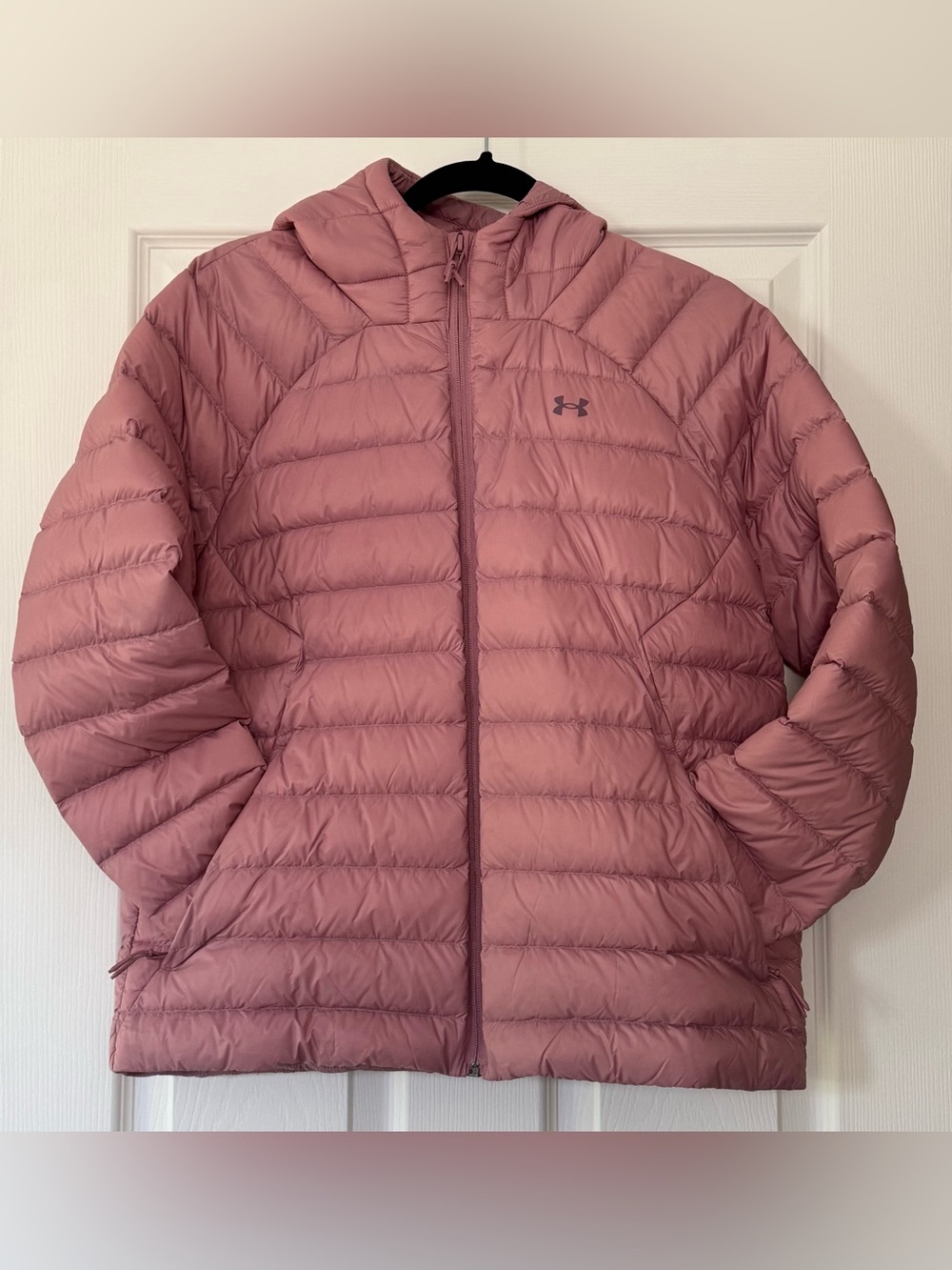 Under Armour Women's Dusty Rose Hooded Puffer Jacket